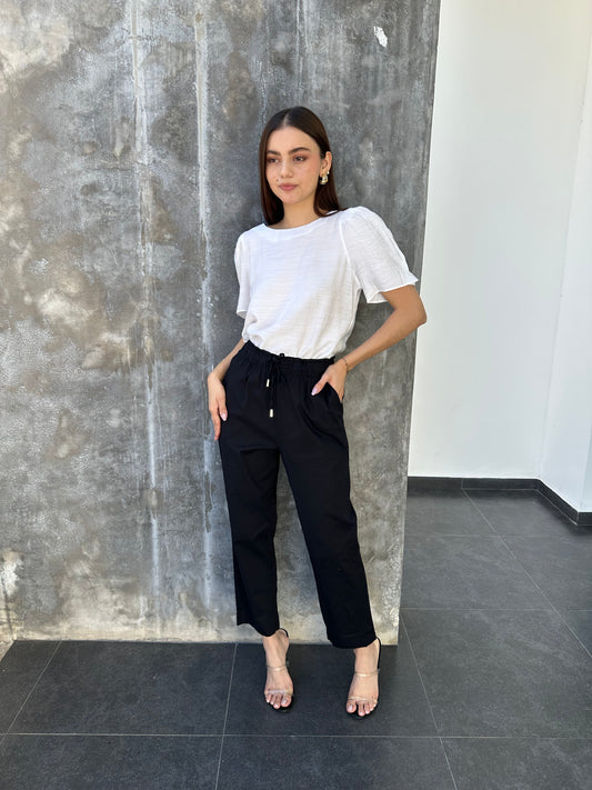 PANTALON LINO CON BOLSAS